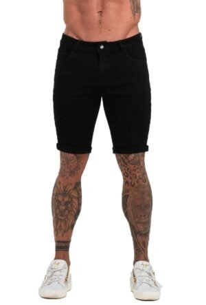 Black Denim Jeans Shorts For Summer